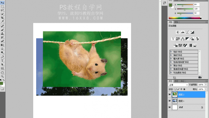 PS工具使用技巧教程：学习矢量蒙版工具处理图像的技巧操作。