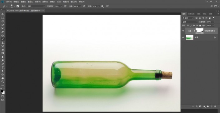 PS图片合成实例：利用合成技术把喜欢的照片放进漂流瓶里。