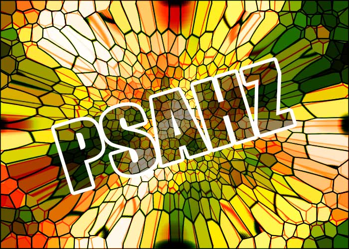 PS滤镜特效教程：学习制作彩色玻璃网效果的文字海报。