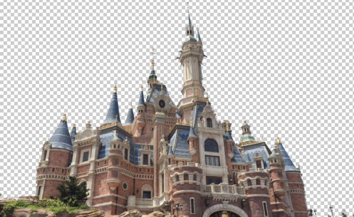 Photoshop图片特效教程：给卡通城堡图片制作出星空动漫效果。