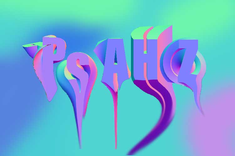PS艺术字制作教程：设计一个彩色3D螺旋艺术字，音符立体字效。