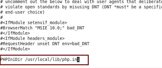 Apache下修改php配置文件php.ini的位置