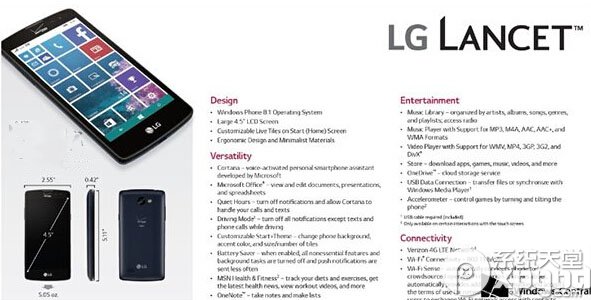 LG Lancet 什么时候出 LG推WP8.1手机型号泄露